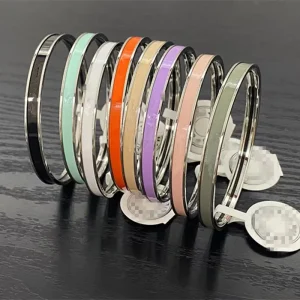 Colorful Enamel Letter Bracelet