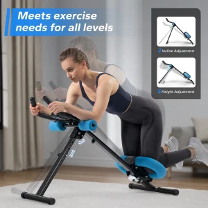 Ab Machine Adjustable Trainer Workout Foldable